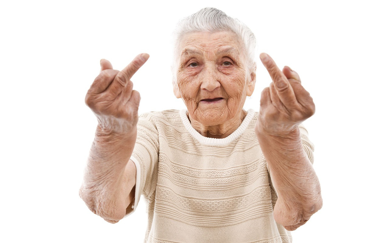Older woman fingering